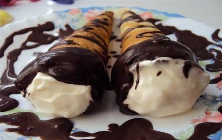 Бабусині страви: "Сирно-шоколадні трубочки з млинців"