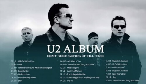 U2 Greatest Hits - Best Songs Of U2