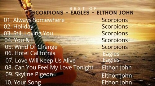 Best Of Scorpions - Eagles - Elthon John