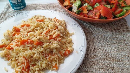 Мамины секреты "Плов с куриной грудкой"