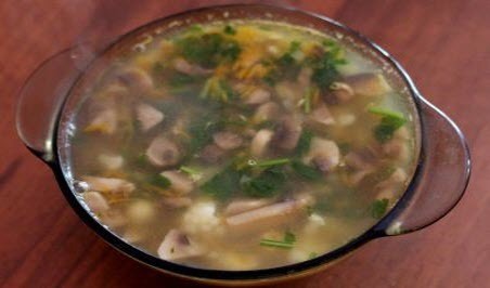 Бабусині страви: "Грибний суп з цвітною капустою"