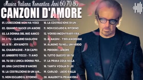 Le più belle canzoni d'amore degli anni 60 70 80 90