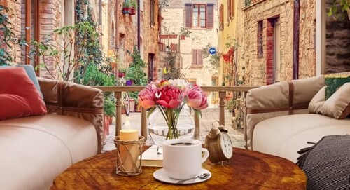 Italy Cafe | Cozy Coffee Shop Ambience with Background 