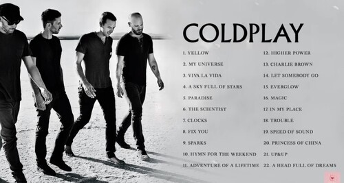 Coldplay Top Songs 2023